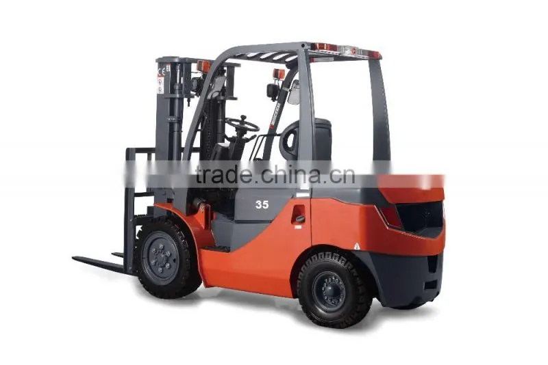 hydraulic diesel forklift truck 3.5ton (red colour)for sale
