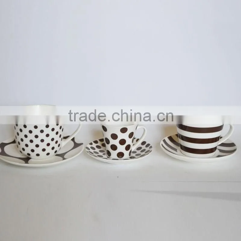 Ceramic mug & saucer for tea