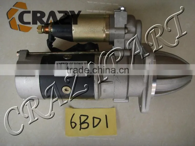 Diesel engine 6BD 1start motor ,excavator spare parts,6BD1 engine parts