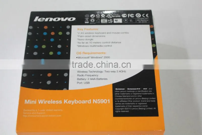 Lenovo N5901 2.4G Wireless full stock air fly mouse