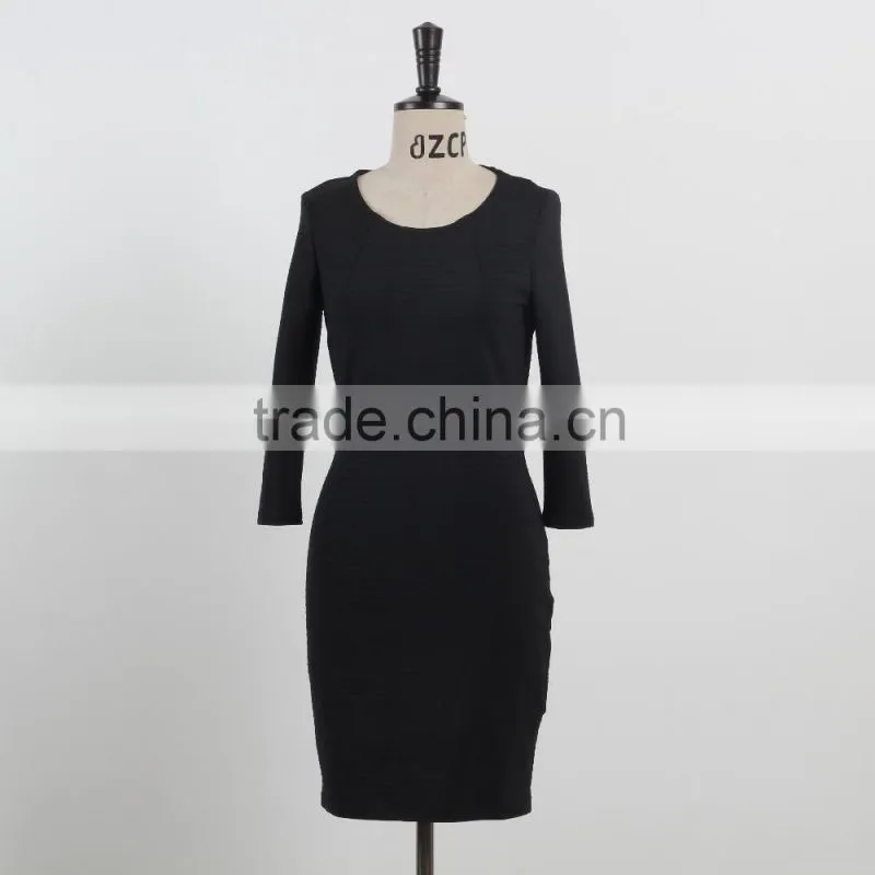 latest dress designs shiny beading elegant bodycon knee length evening dress green and black stripe sleeveless dress