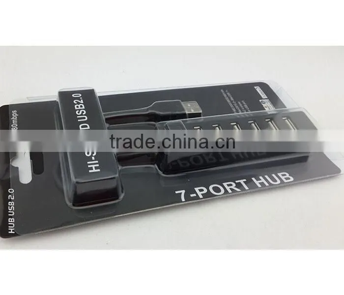 7 Port USB 2.0 hub High Speed USB Powered Hub Adapter For Desktop PC Laptop Mac Book