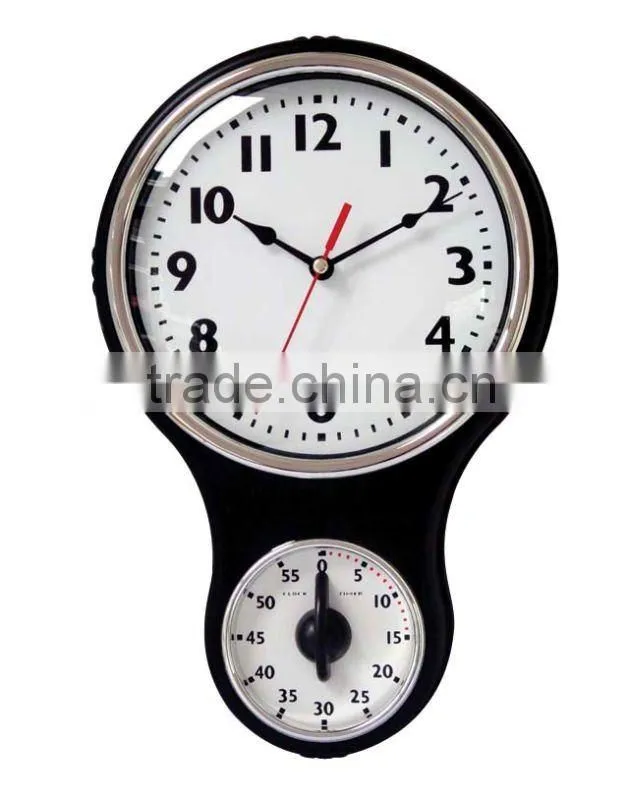 Clock with timer