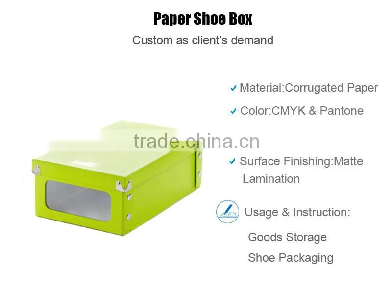 Created Top Quality Tissue Paper Meal Shoe Box In Packaging Boxes