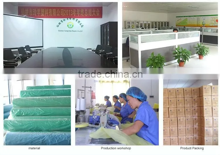 FOOD SAFE printed PE disposable apron