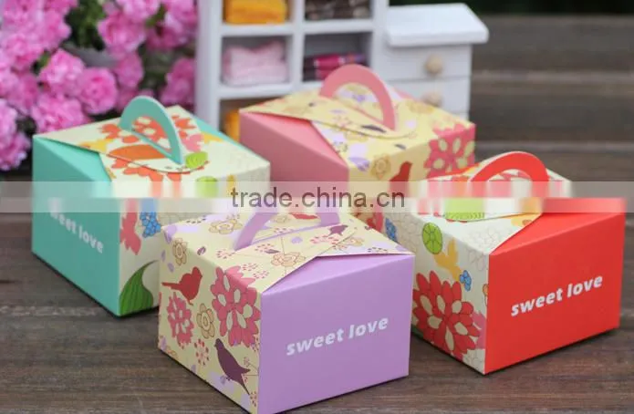 blue l Paper Gift Box candy paper box for wedding chocolate box