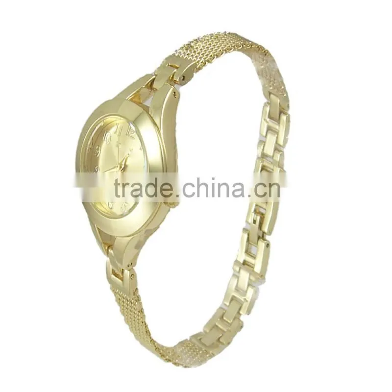 New models alloy case mesh band with good plating Japan movt lady watches