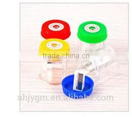 New Design Transparent Color Cuboid Plastic Pencil Sharpener