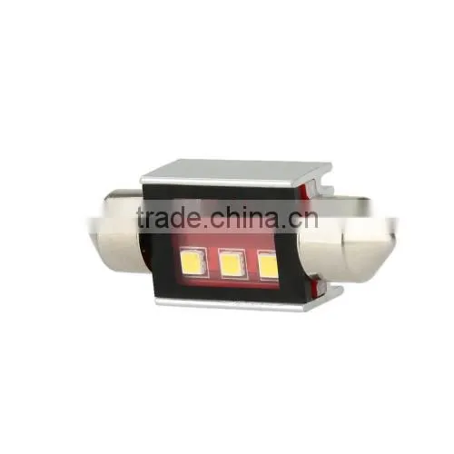 2 X 2323 6SMD 300LM S8.5 36MM LED Car License Plate Lamp Width Light Bulb Replacement White