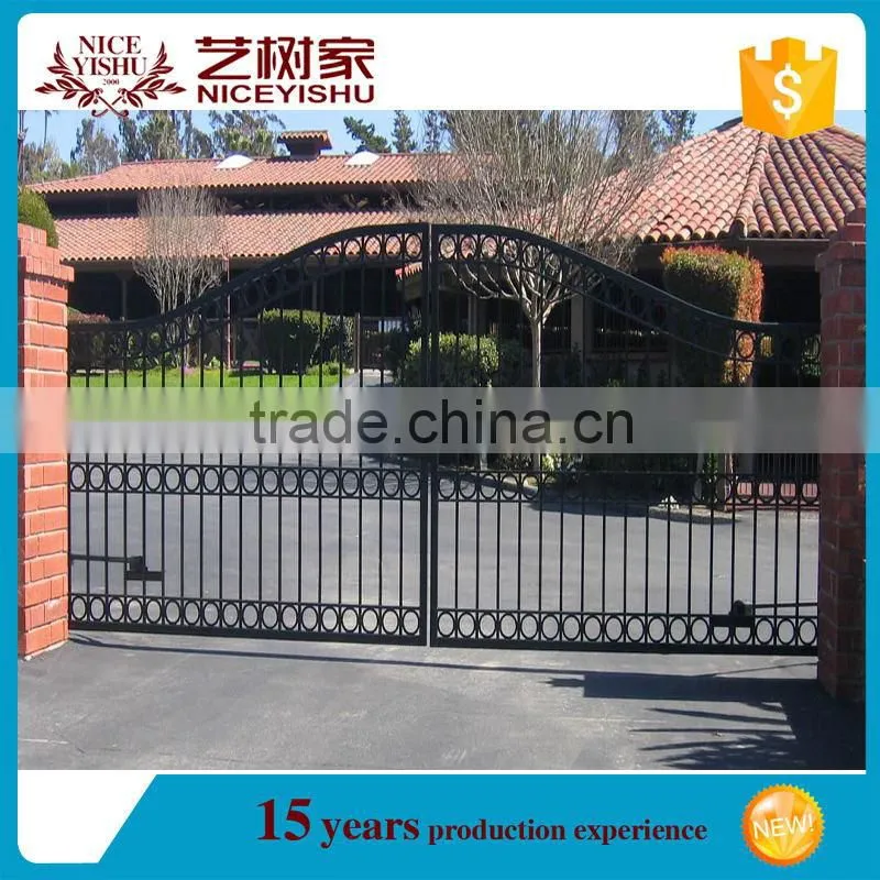 Forged wrought iron driveway modern iron gates design on alibaba online shopping