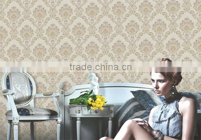 european fashion nonwoven hotel wallcovering