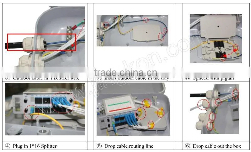 1*8&16 Optical Fiber Splitter Box