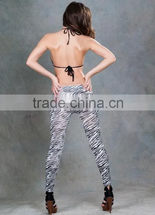 Top 1 selling plus size zebra seamless leggings hot sexy leggings for mature women