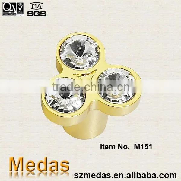 zamak base crystal cabinet dresser D handle