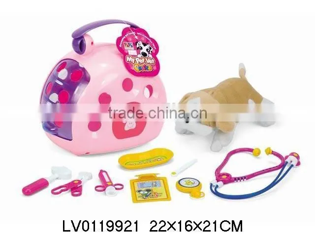 China wholesale kids toy pet basket set