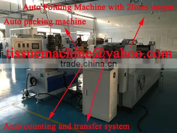 No Need Worker A to Z Pocket Tissue Fully Automatic Handkerchief Machine Production Line