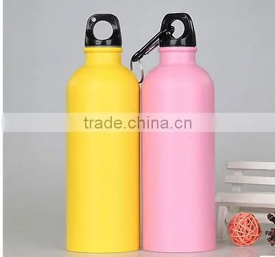 Best selling simple and convenient hot aluminum water bottle with heat transfer printing