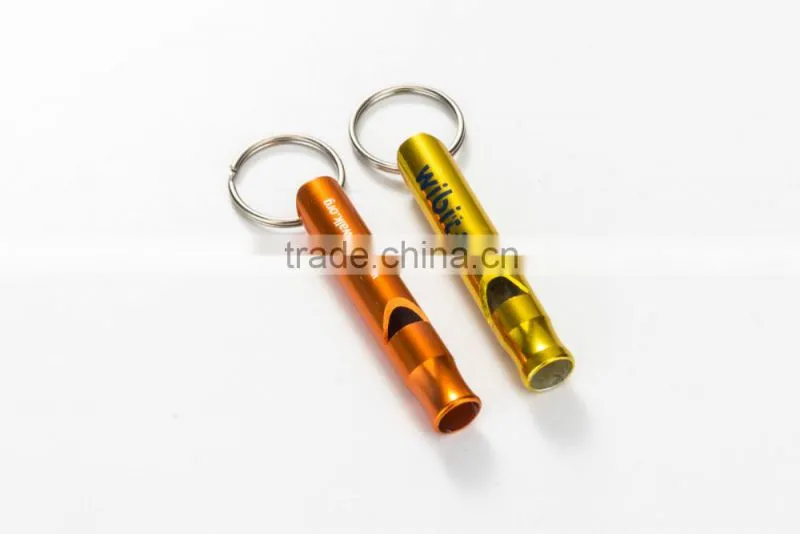 aluminium whistle sports keychain