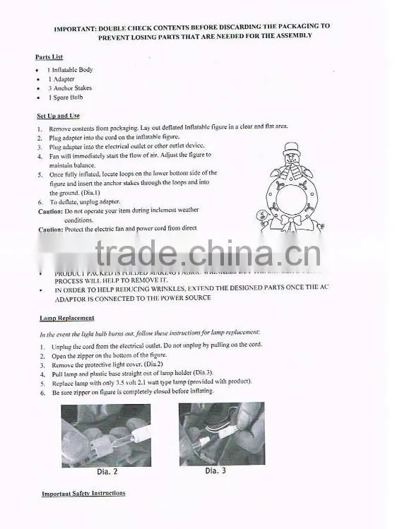 Inflatbale teeterboard for sale, as christmas decor