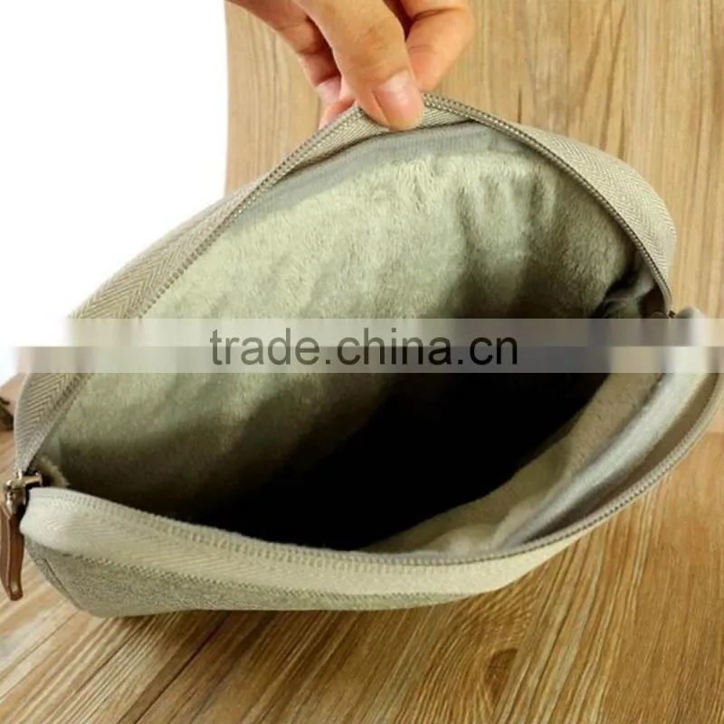 Canvas tablet docoument tote fabric briefcases for men