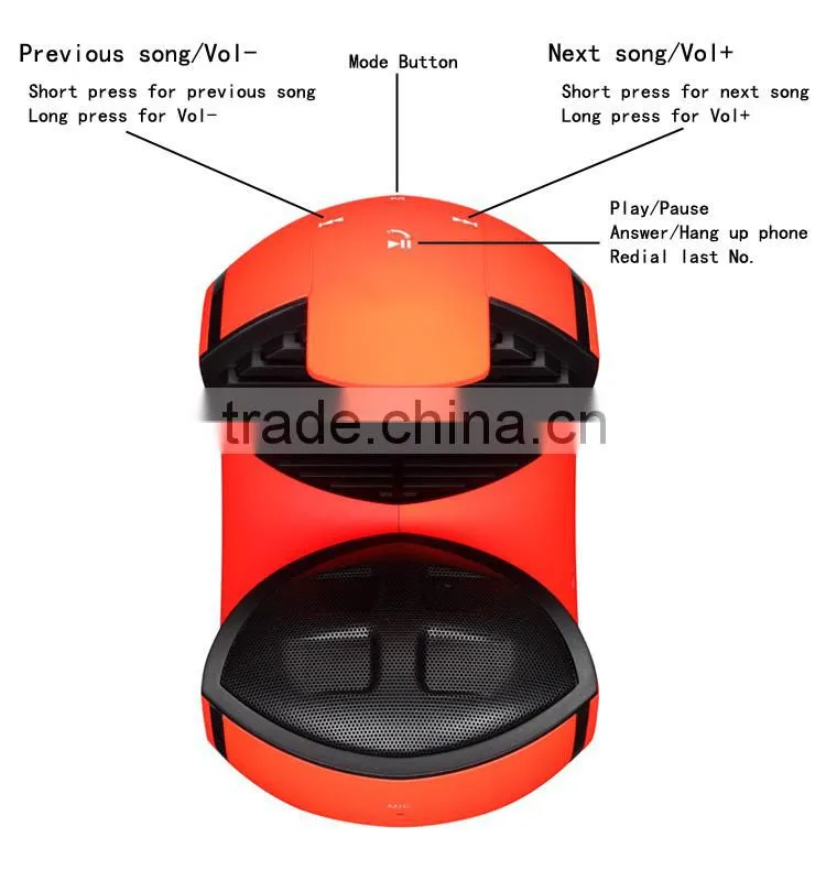New product mp3 player best toys bluetooth subwoofers speaker for 2015 christmas gift