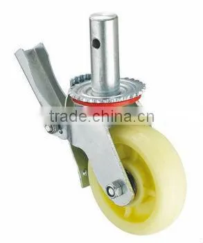 Heavy Duty Pattern Nylon Insulation Fixed Wheels Caster