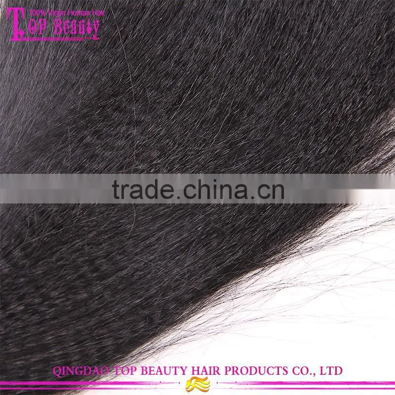 Cheap Price Yaki Human Hair Weave No Shedding No Tangle Peruvian Light Yaki Hair
