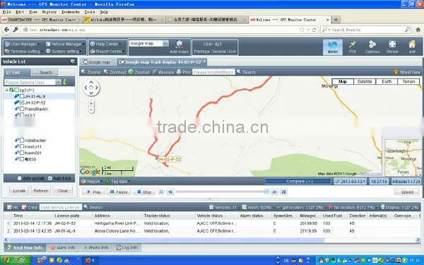 high quality gps vehicle tracker with Android IOS PAD app