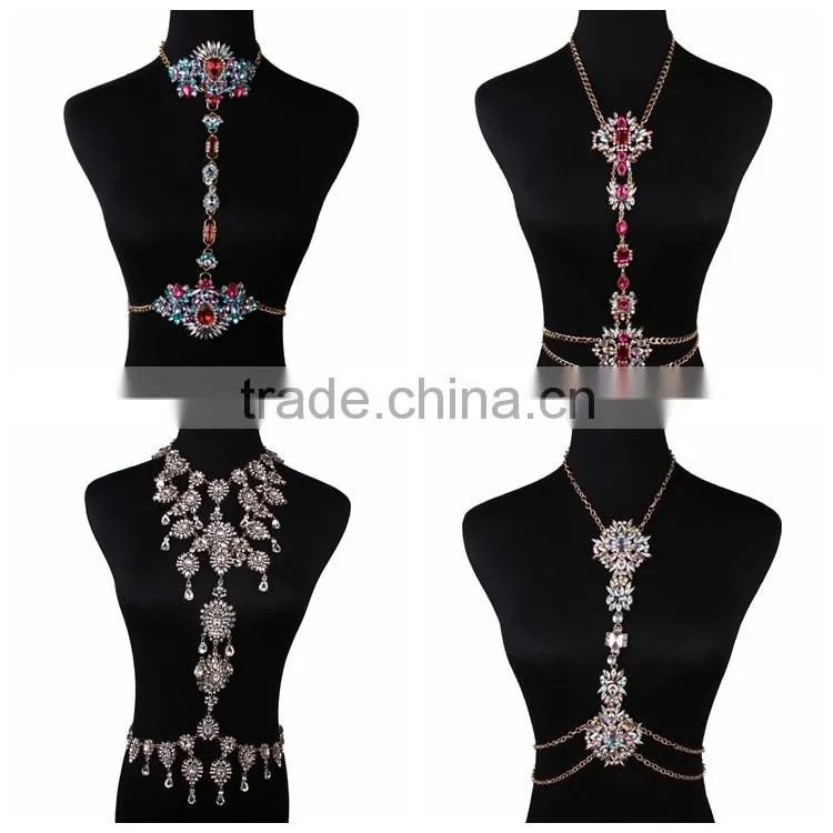 Crystal sexy waist belly chain body jewelry body chain
