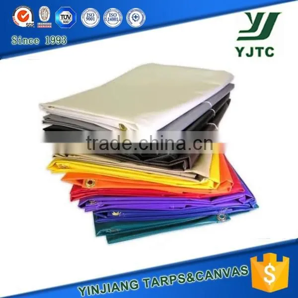 pvc coated canvas tarpaulin roll in different color