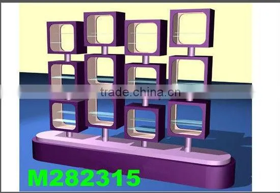 Retail hat display&hat display furniture with grid display cabinets