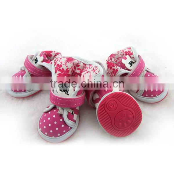 JML latest design durable canvas dog shoes for sale OEM canvas shoes for dog pet