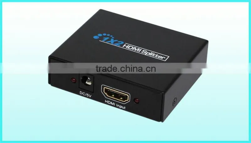 Supports 3D 1080P HDMI splitter 1 in 2 out HDMI splitter , Latest