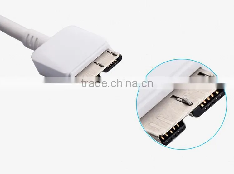2016 hot sale fast speed USB cable for Samsung S5/note3 micro USB 3.0 charging data cable