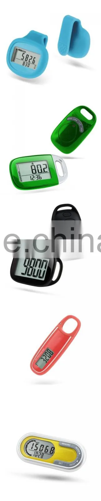 Carabiner design fitness gym pedometer