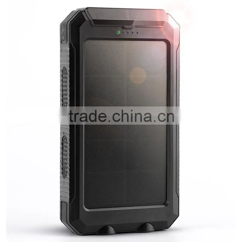 CE FCC ROHS certificated solar charger power bank 10000mah waterproof IP68