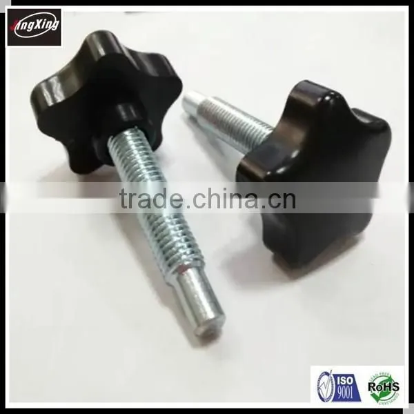star clamping knob screw, plastic star knob bolt, machine star knob