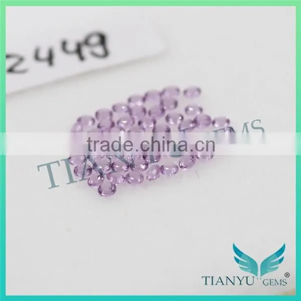 Wholesale Loose Artificial gems stone #A2449 Round Brilliant Cut Nano Sital Gems for Jewellery Price Free Samples