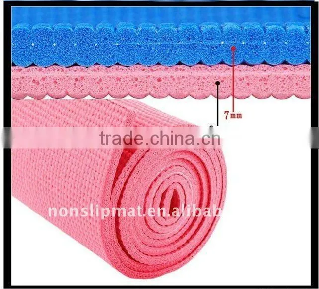 Eco-friendly sports round PVC fitness mat