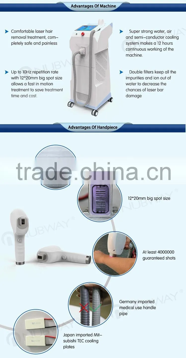 Most effective dark skin hair removal! diode laser permanent hair removal device