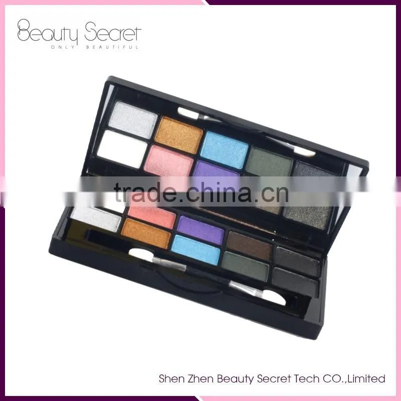 wholesale cosmetic palette 10 color eyeshadow brushes