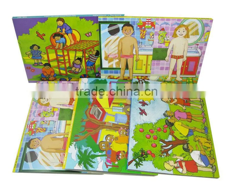 wooden puzzle paper sleeve packaging