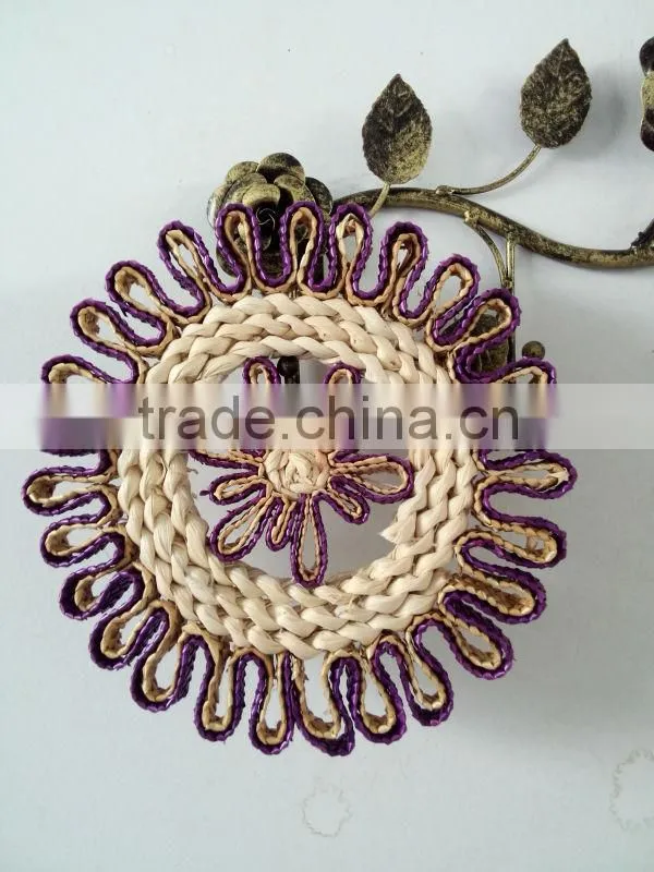 colorful corn husk made straw placemat