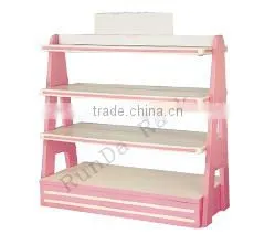 Rolling metal promotional display stand/four column circle platform