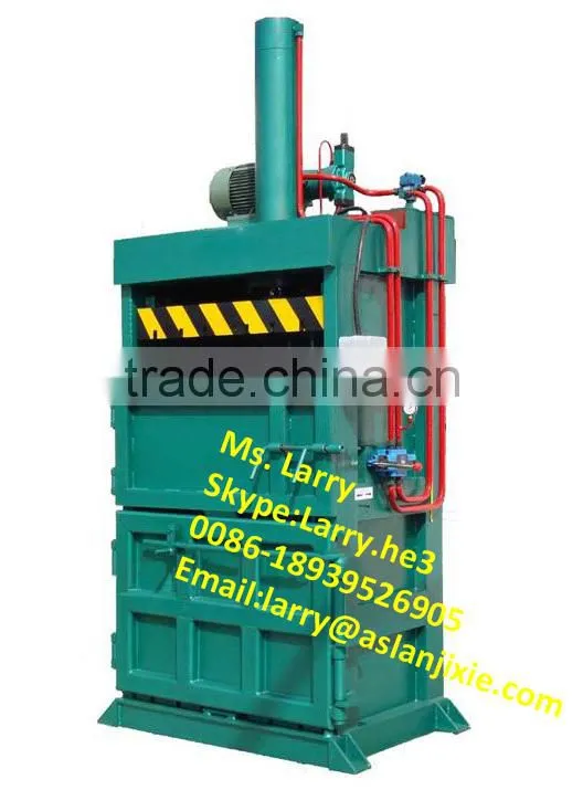 pet bottle baling machine/cardboard baling press machine/waste paper baling machine