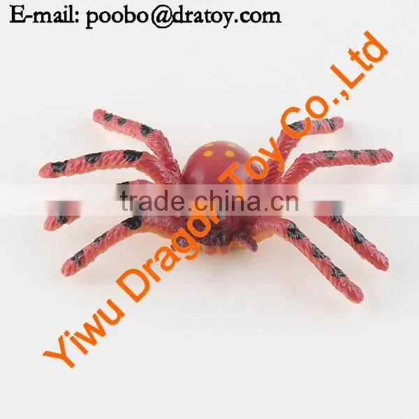 Plastic colorful spider animal figurine