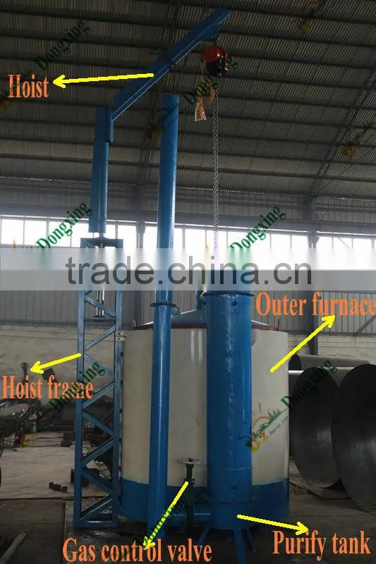 2.54 CBM volume barbecue charcoal furnace