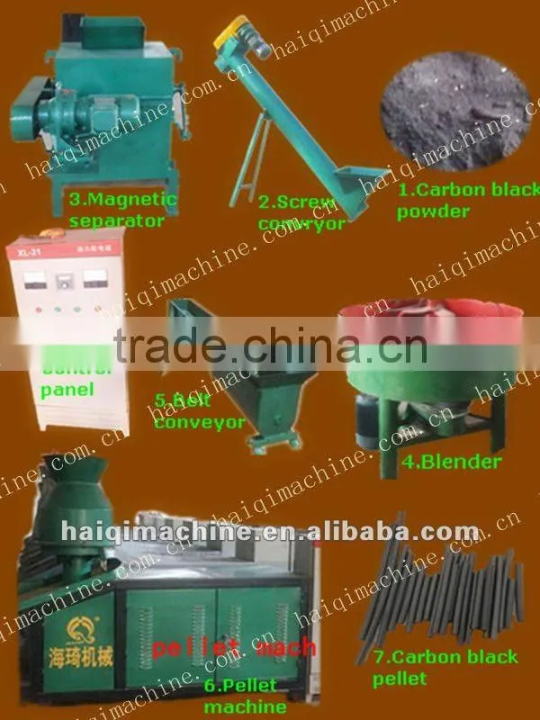 carbon black pellet machine for coal boiler