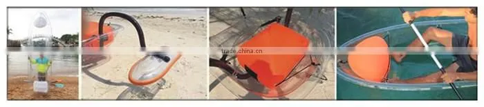 2 person clear bottom pedal fish kayak made in china