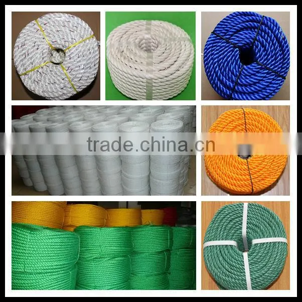 2017 new type PE PP round yarn rope making machine